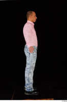  George Lee blue jeans pink shirt standing whole body 0015.jpg